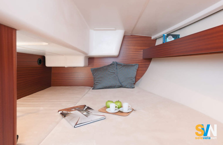 Dehler 35, la cabina di poppa
