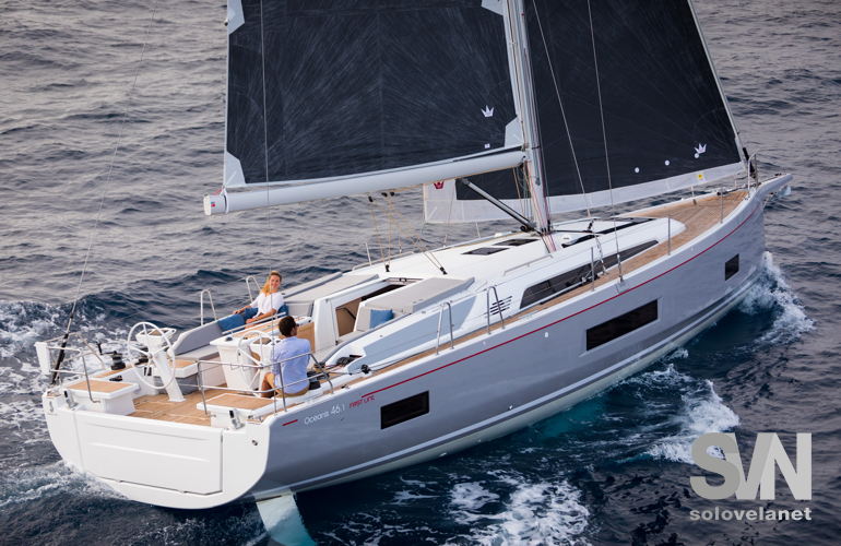 Oceanis 46.1, di bolina larga