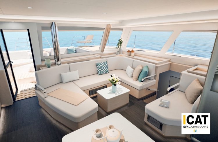 FP 55, Fountaine Pajot, la dinette