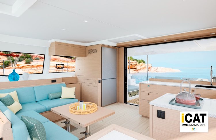 Lagoon 47, cresce la cucina e cambia il layout del divano