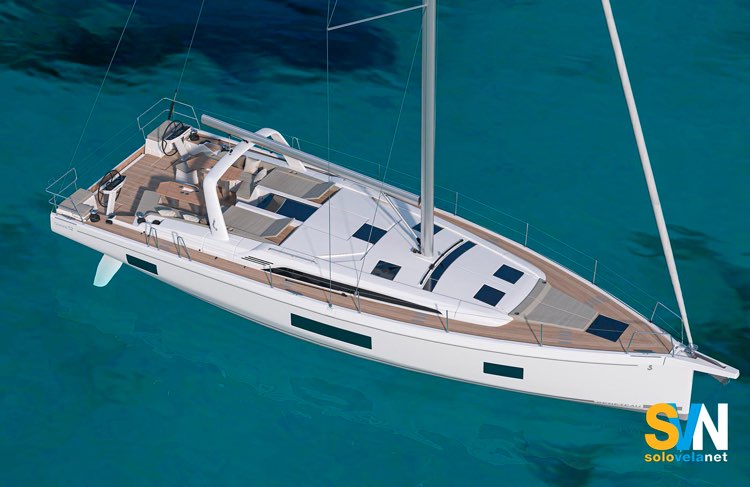 L’Oceanis 52, come il modello precedente, è dotato di roll-bar e doppia pala del timone.