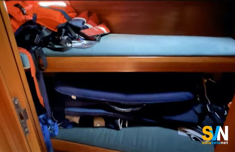 Sun Odyssey 42.1, la quarta cabina con i letti a castello