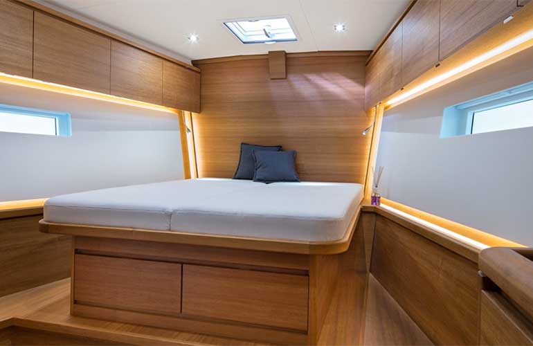 Solaris 55, la cabina armatoriale