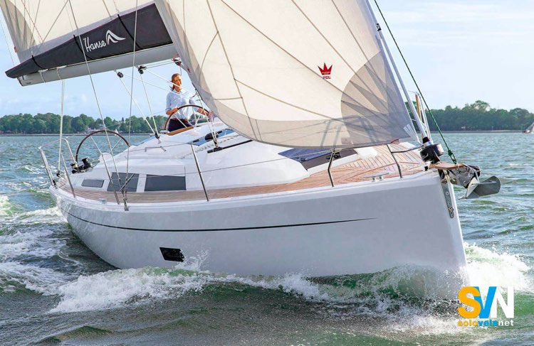 Hanse 348 visto da prua