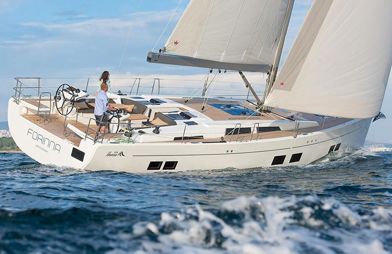 Hanse 588 in navigazione