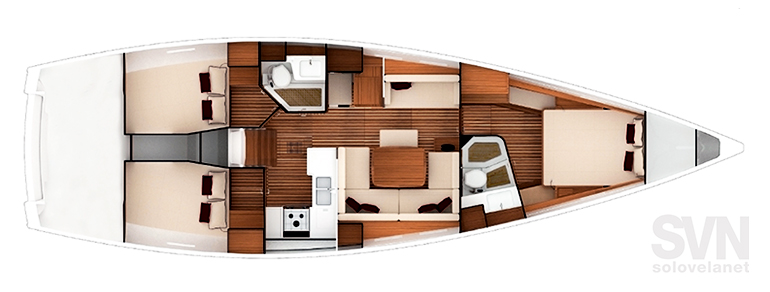 Italia 13.98, la planimetria standard