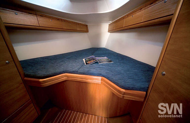 Bavaria 33 Cruiser, la cabina di prua