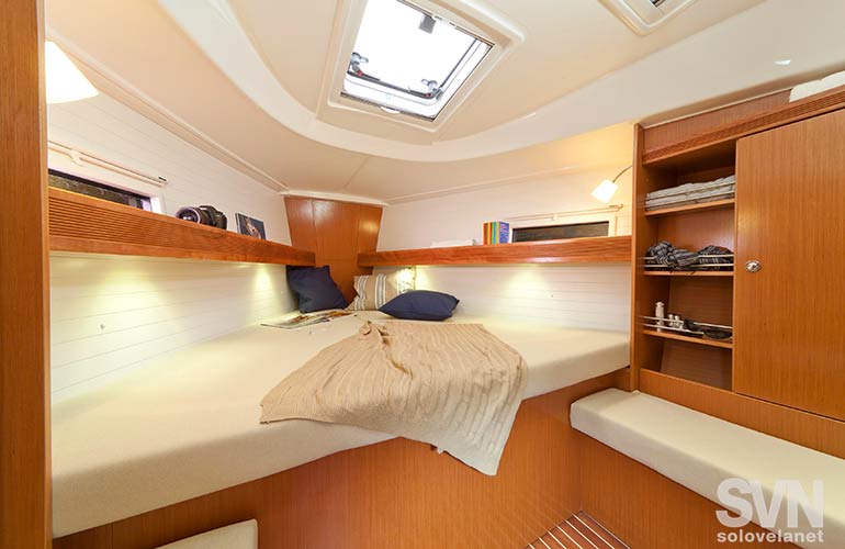 Bavaria 36 Cruiser, la cabina di prua
