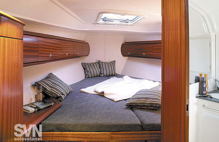 Bavaria 41, la cabina di prua