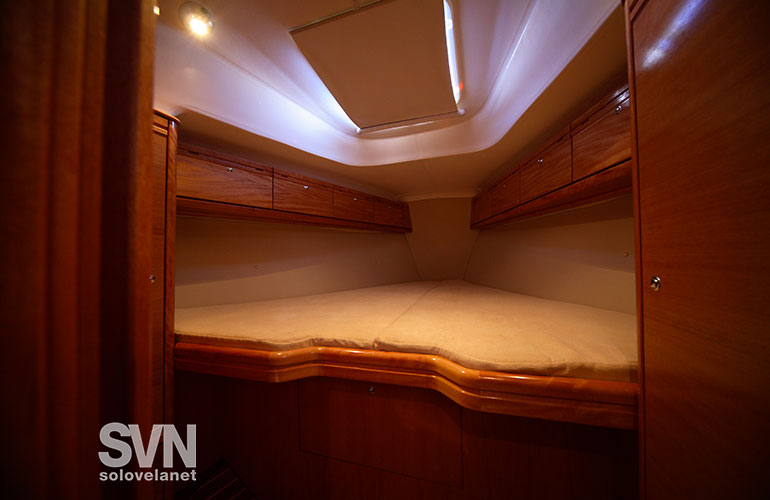 Bavaria 34 Cruiser, la cabina di prua