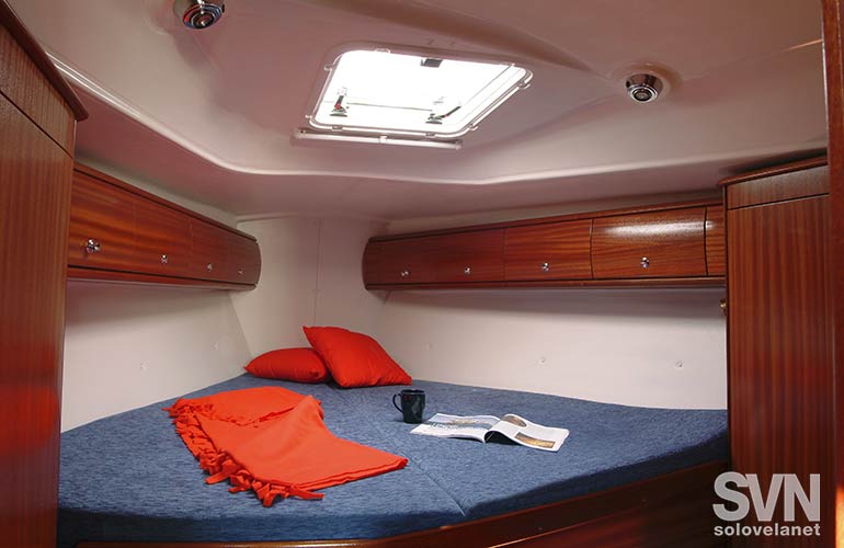 Bavaria 38, la cabina di prua