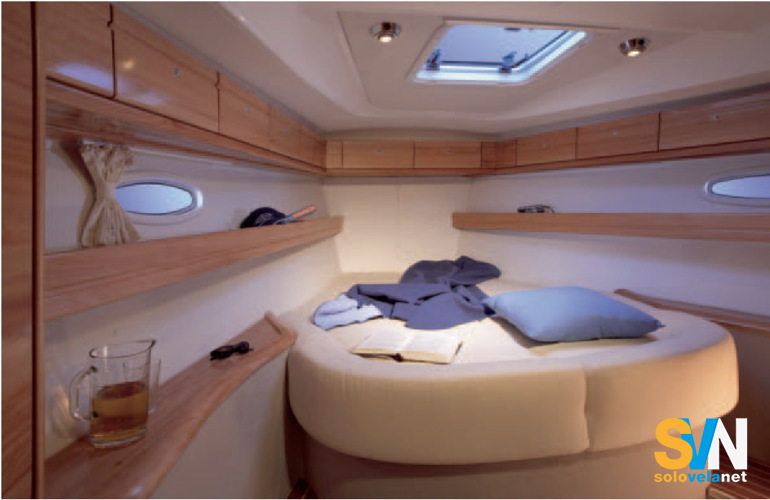 Bavaria 42, la cabina di prua