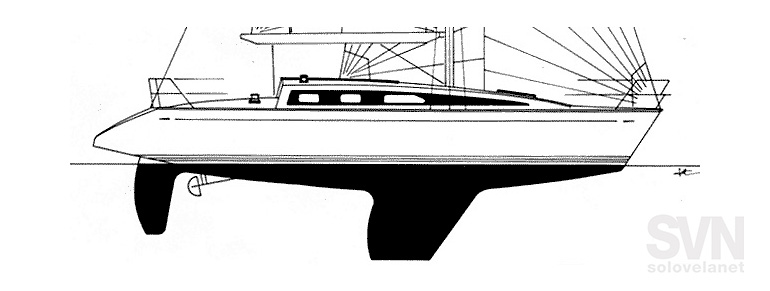 Elan 33, le linee dello scafo