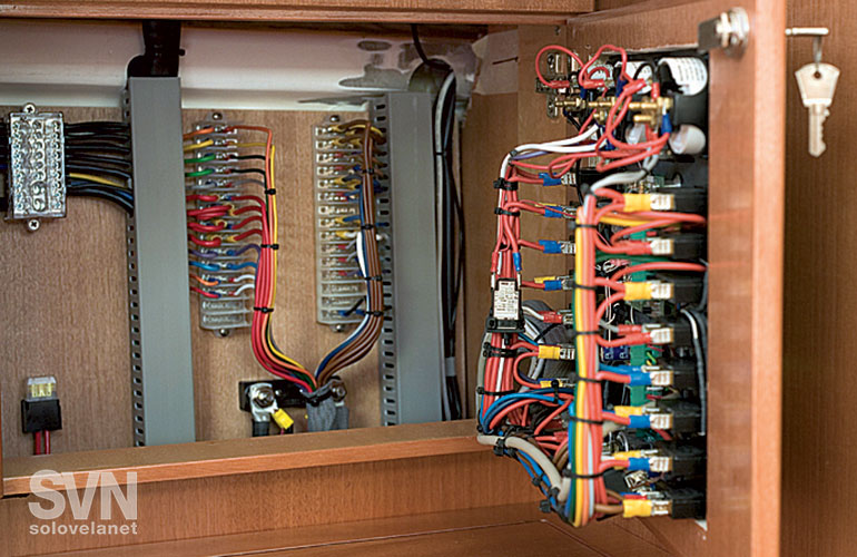 Impression 384, il pannello elettrico