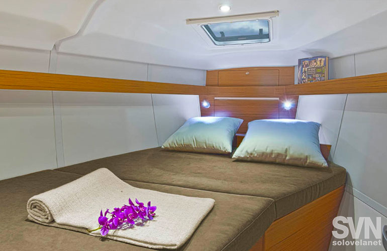 Impression 40, la cabina di prua