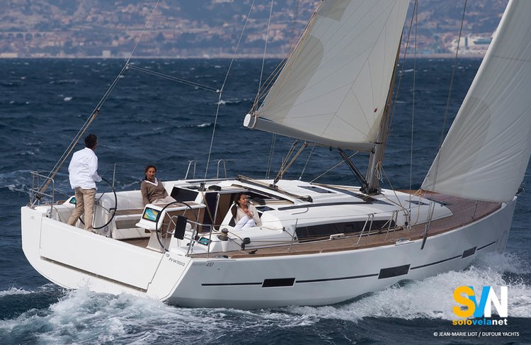 Dufour 410 Gl, visto da poppa