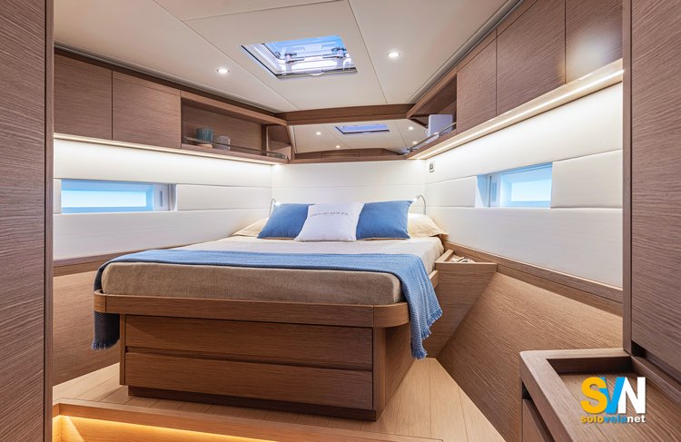 Grand Soleil 52 P, la cabina di prua