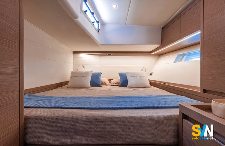 Grand Soleil 52 P, la cabina di poppa