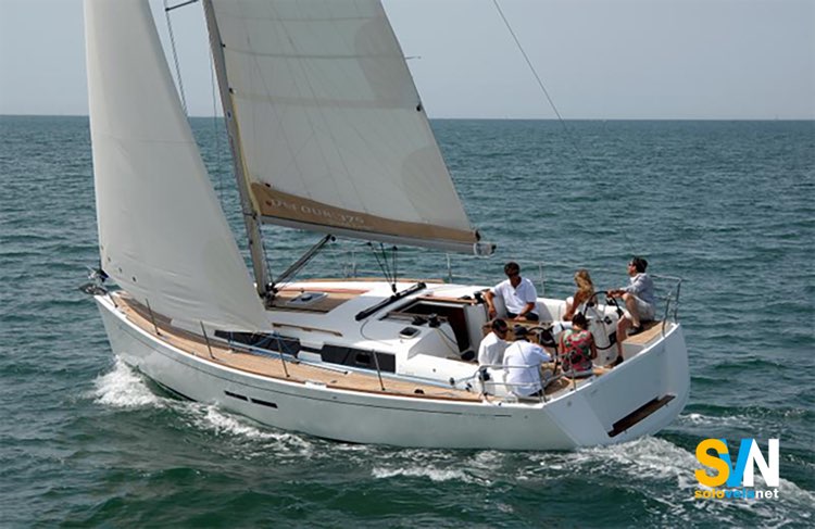 Dufour 375 GL, di bolina