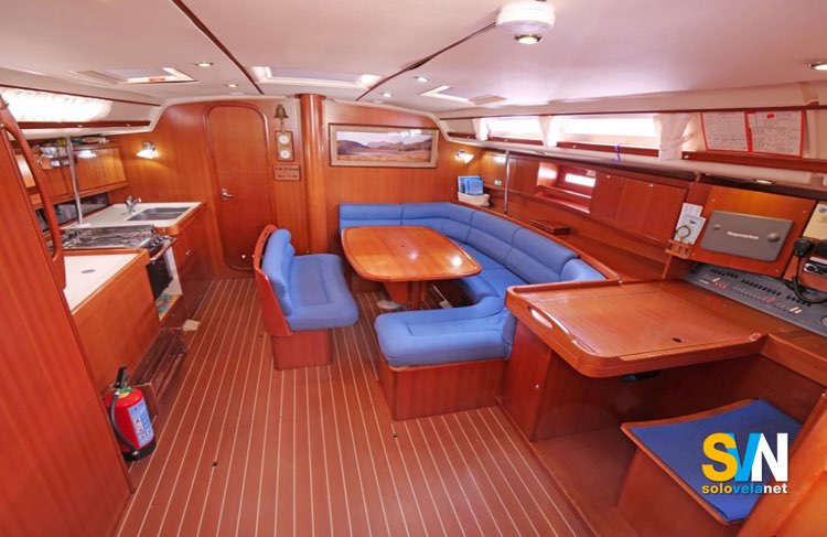 Dufour 455 GL, dinette prima versione