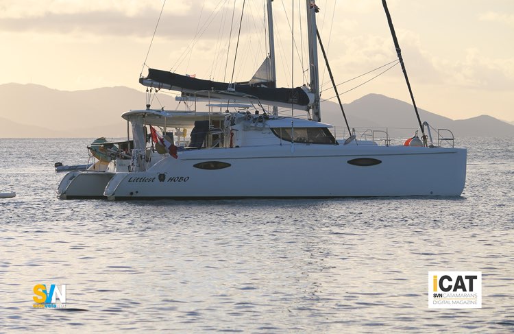 Fountaine Pajot - Orana 44, in rada alla sera