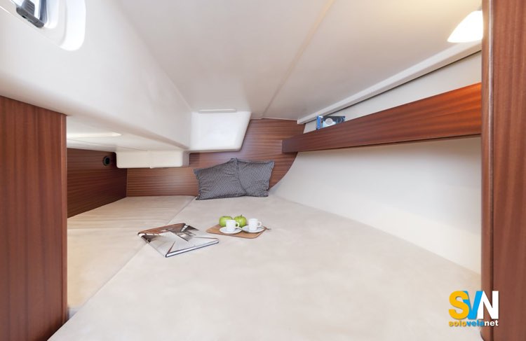 Dehler 35, una delle due cabine di poppa