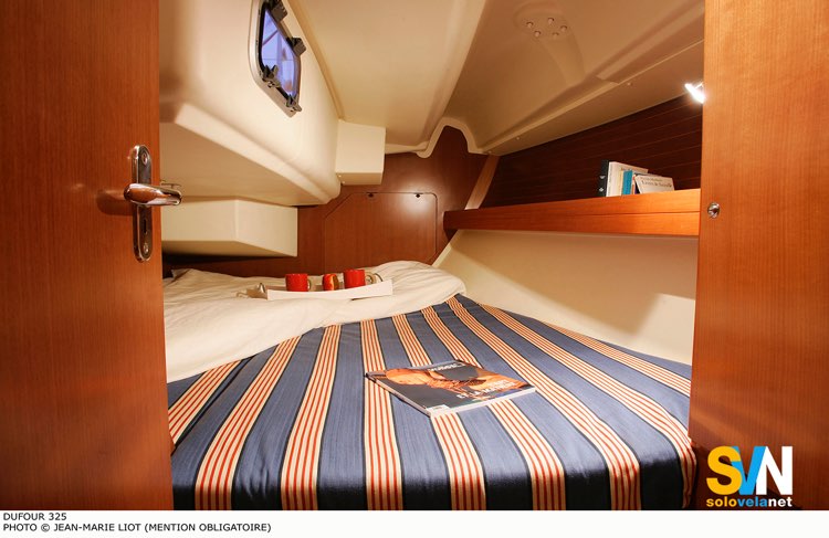 Dufour 35 GL, cabina di poppa