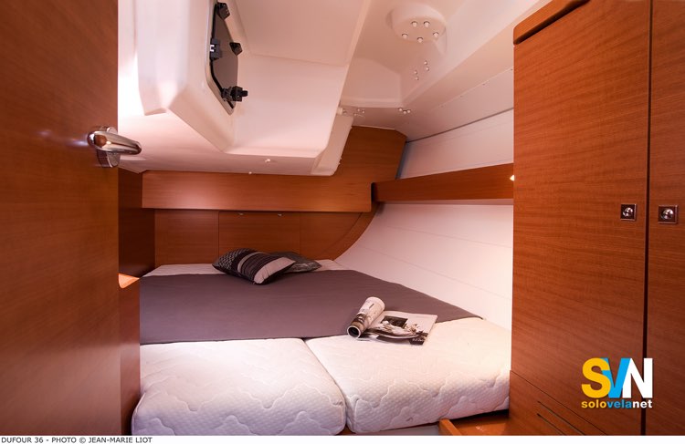 Dufour 36P, cabina di poppa