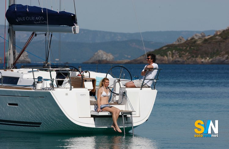 Dufour 405 GL, la poppa