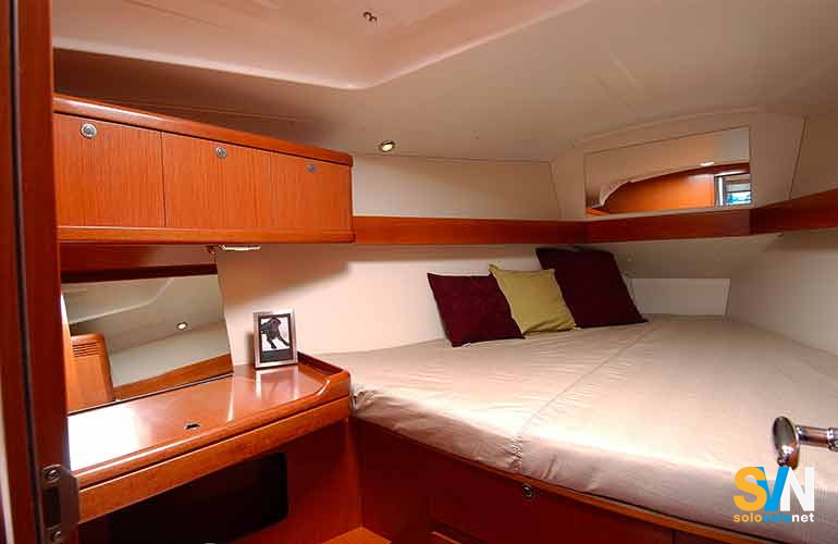 L'Oceanis 37, la cabina di prua