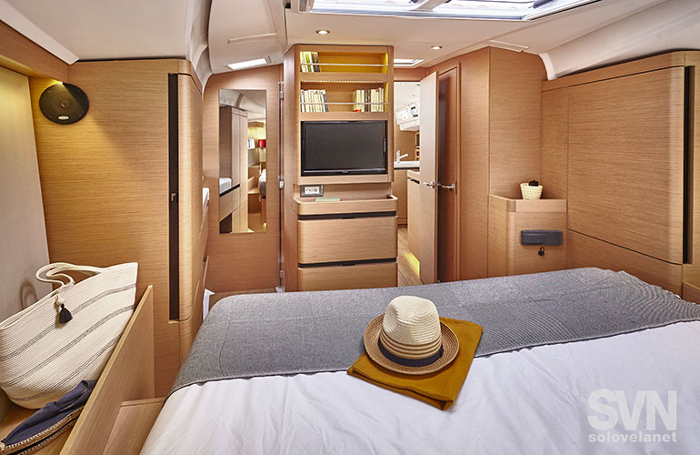 Sun Odyssey 490, la cabina di prua