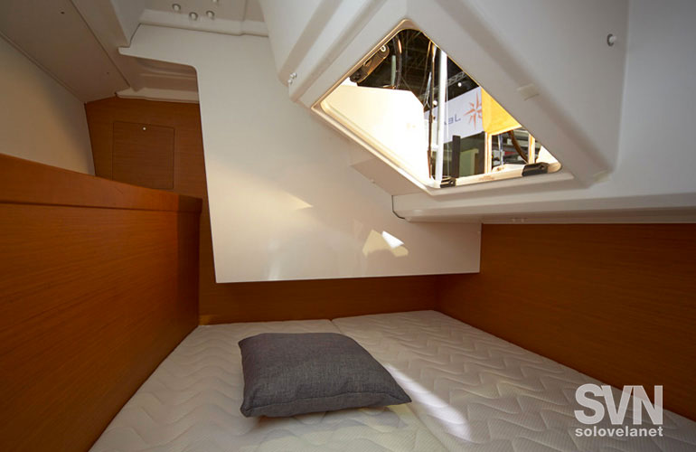 Sun Odyssey 349, una cabina di poppa