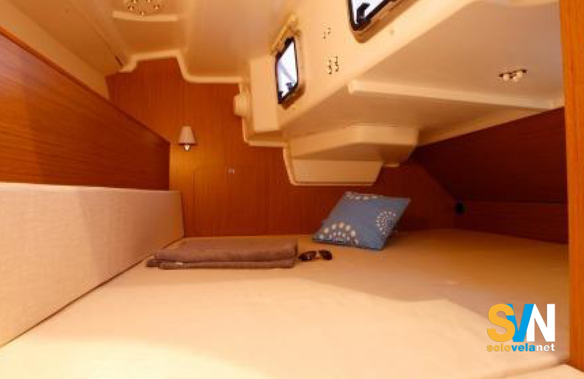 La cabina di poppa del Sun Odyssey 33i