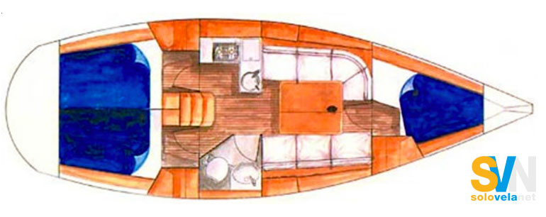 Versione 3 cabine e 1 bagno