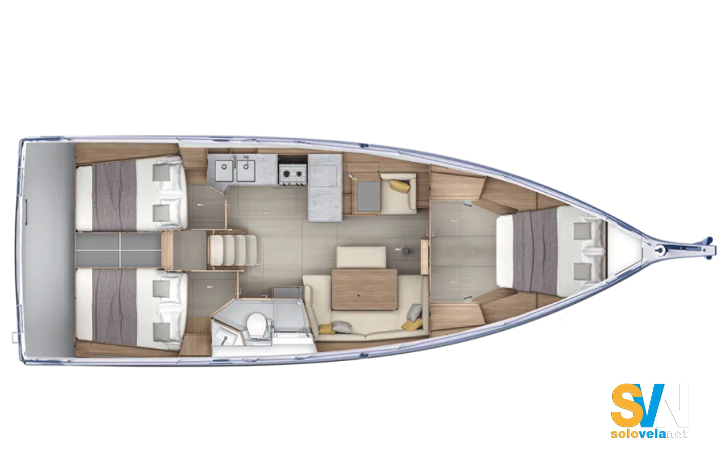 Tre cabine 1 bagno