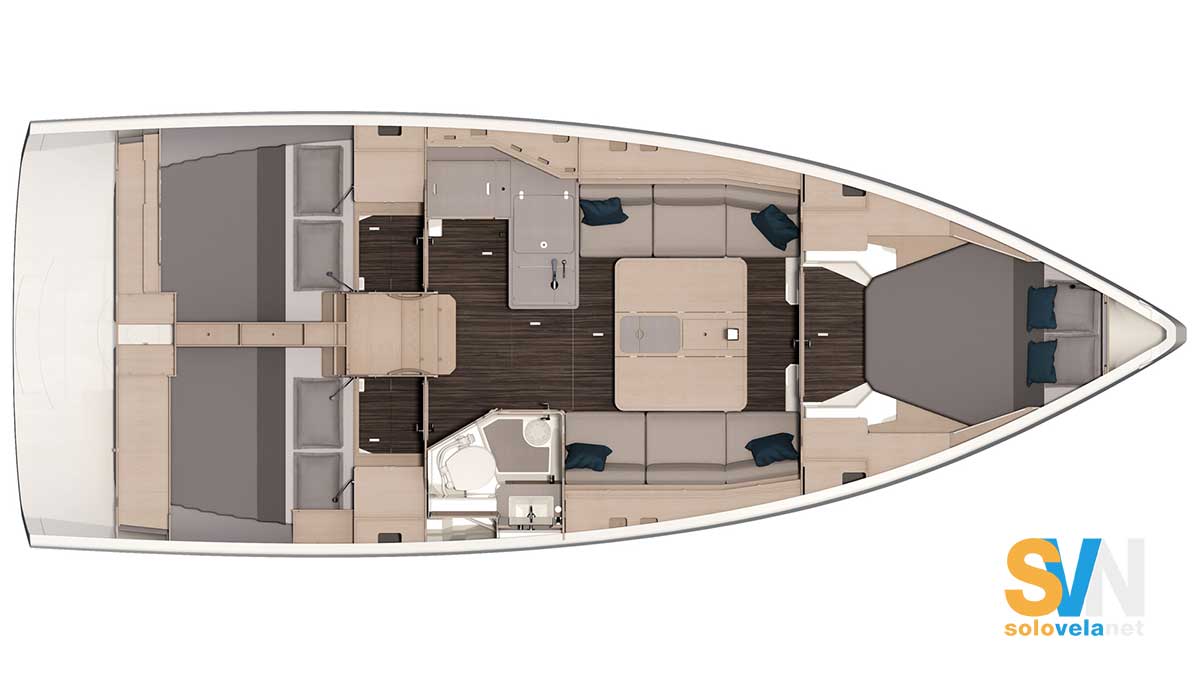 Versione 3 cabine e 1 bagno