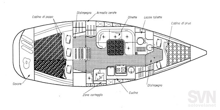 3 cabine e 1 bagno