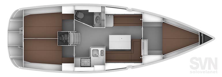 Versione 3 cabine e 1 bagno