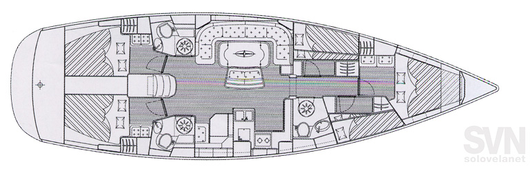 Versione Charter 5 cabine e 3 bagni