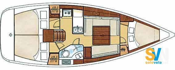 Versione 3 cabine e 1 bagno