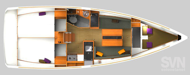 Versione 3 cabine e 1 bagno