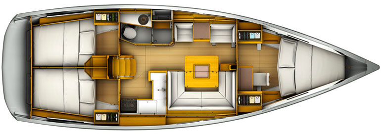 Versione 3 cabine e 1 bagno