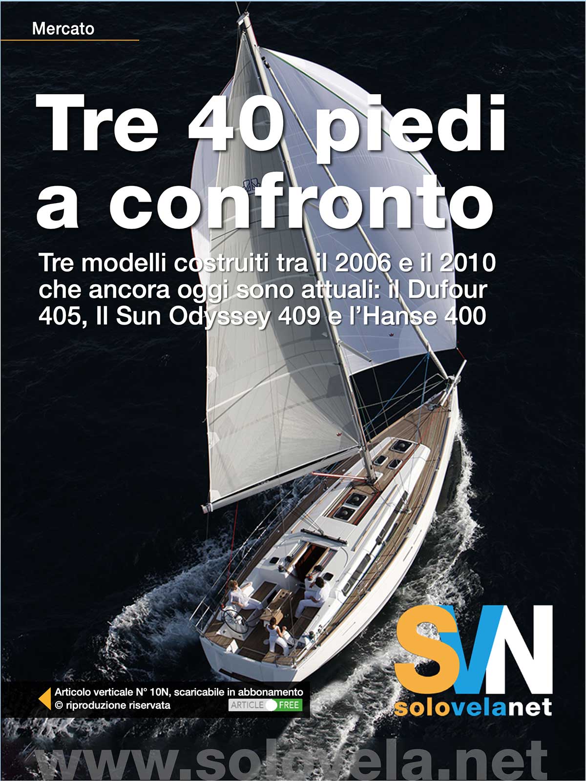 Confronto tra Dufour 405, Sun Odyssey 409 e Hanse 400: barche a vela usate di 40 piedi