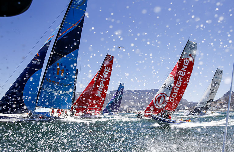 Volvo Ocean Race, Cape Town, la partenza della terza tappa