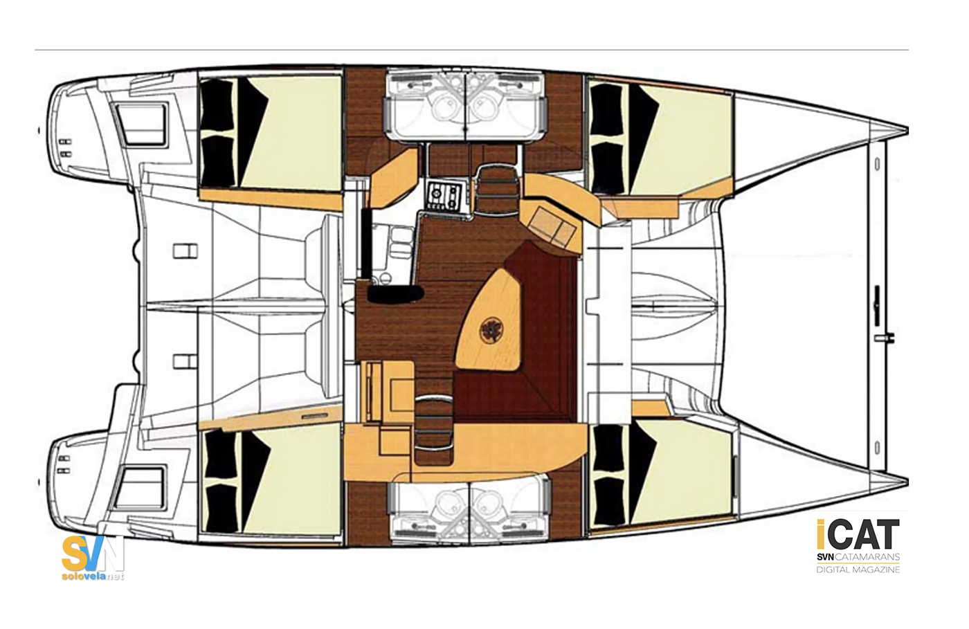 Versione charter 4 cabine e 4 bagni