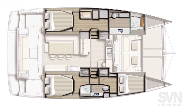 3 cabine e 2 bagni