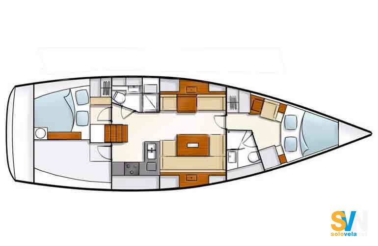 Versone 2 cabine con 2 bagni
