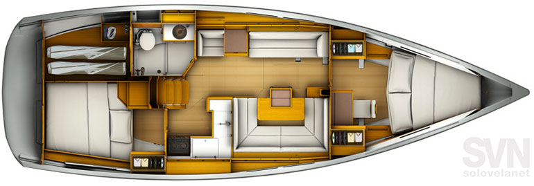 Versione 2 cabine e 1 bagno