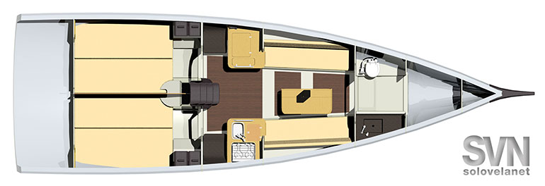 Versione 2 cabine e 1 bagno