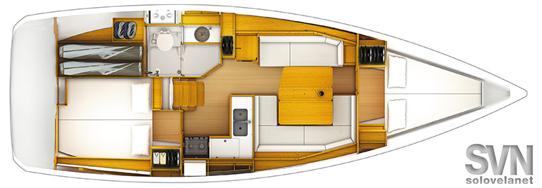 Versione 2 cabine e 1 bagno